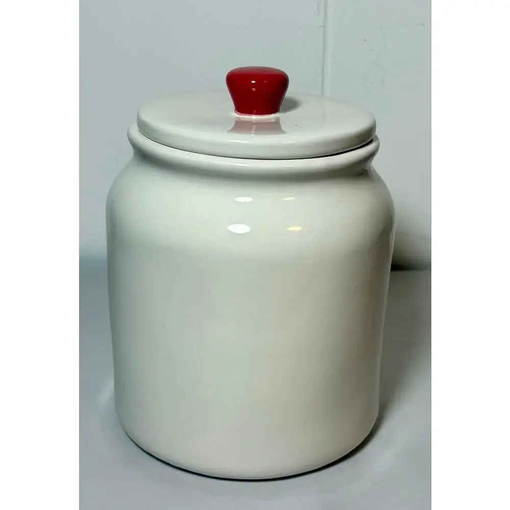 Rae Dunn Disney Queen of Hearts Large Canister w/Lid Artisan Collection Magenta